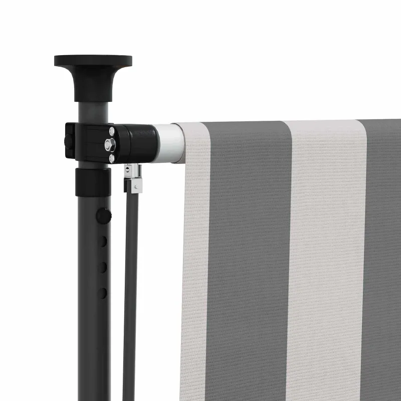 Lauko Ritininė Žaliuzė Antracito ir baltos 100 x 270 cm