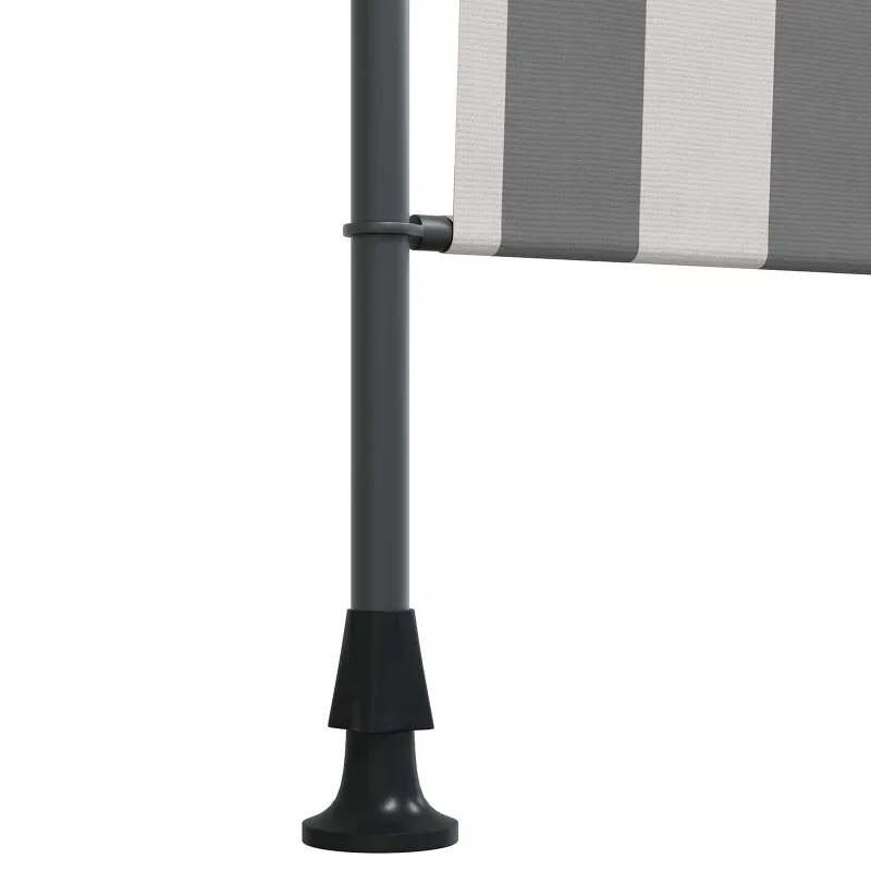 Lauko Ritininė Žaliuzė Antracito ir baltos 100 x 270 cm