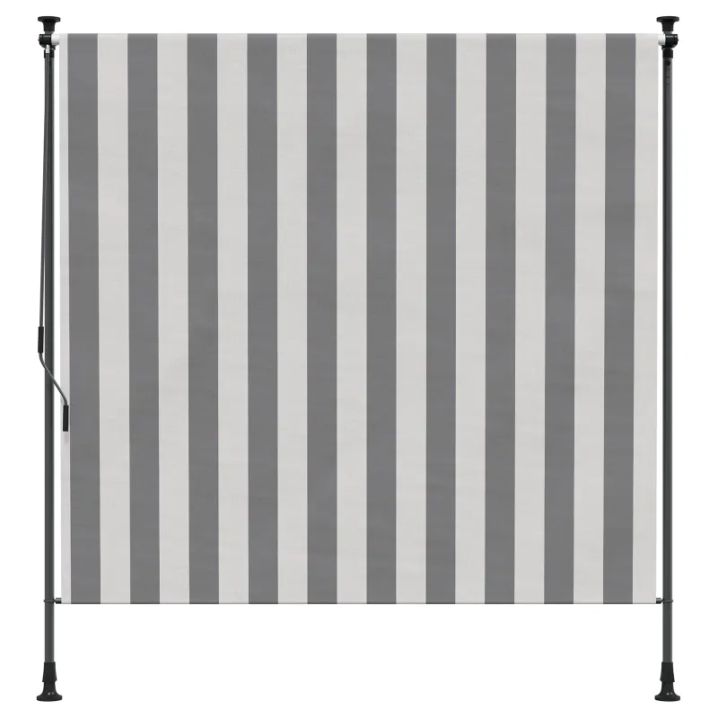 Lauko Ritininė Žaliuzė Antracito ir baltos 200 x 270 cm