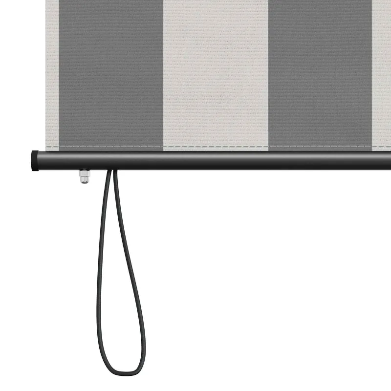 Roletas Antracito ir baltos 60 x 250 cm Audinys ir aliuminis