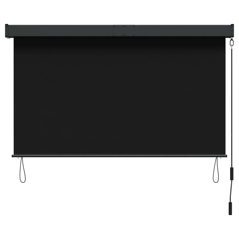 Roletas Juoda 80 x 250 cm Audinys ir aliuminis