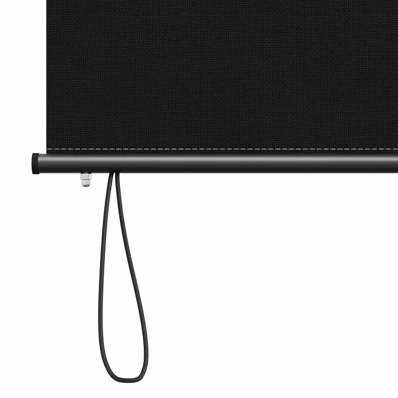 Roletas Juoda 120 x 250 cm Audinys ir aliuminis