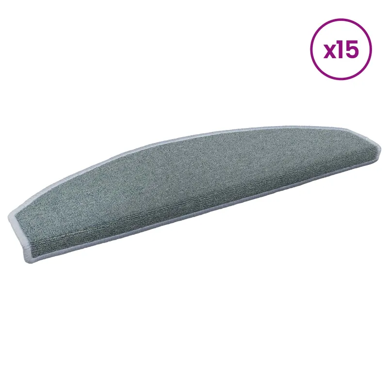 Savaime prilipantys laiptų kilimėliai 15 pcs Jūros mėlyna