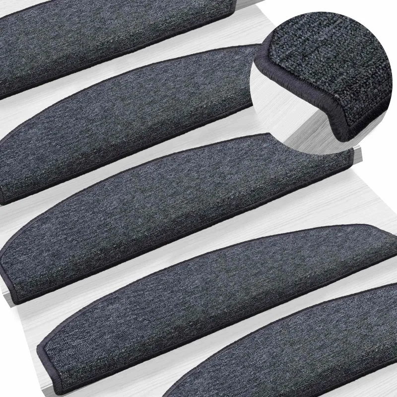 Savaime prilipantys laiptų kilimėliai 15 pcs 80 x 24,5 x 3,5 cm