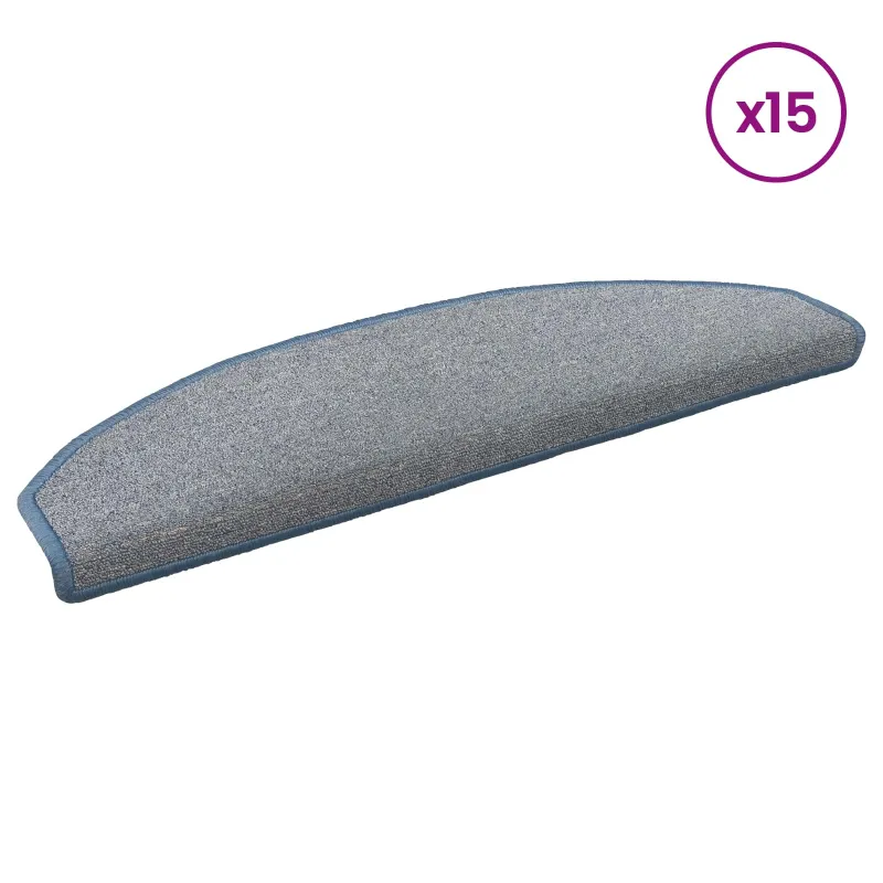 Savaime prilipantys laiptų kilimėliai 15 pcs 80 x 24,5 x 3,5 cm