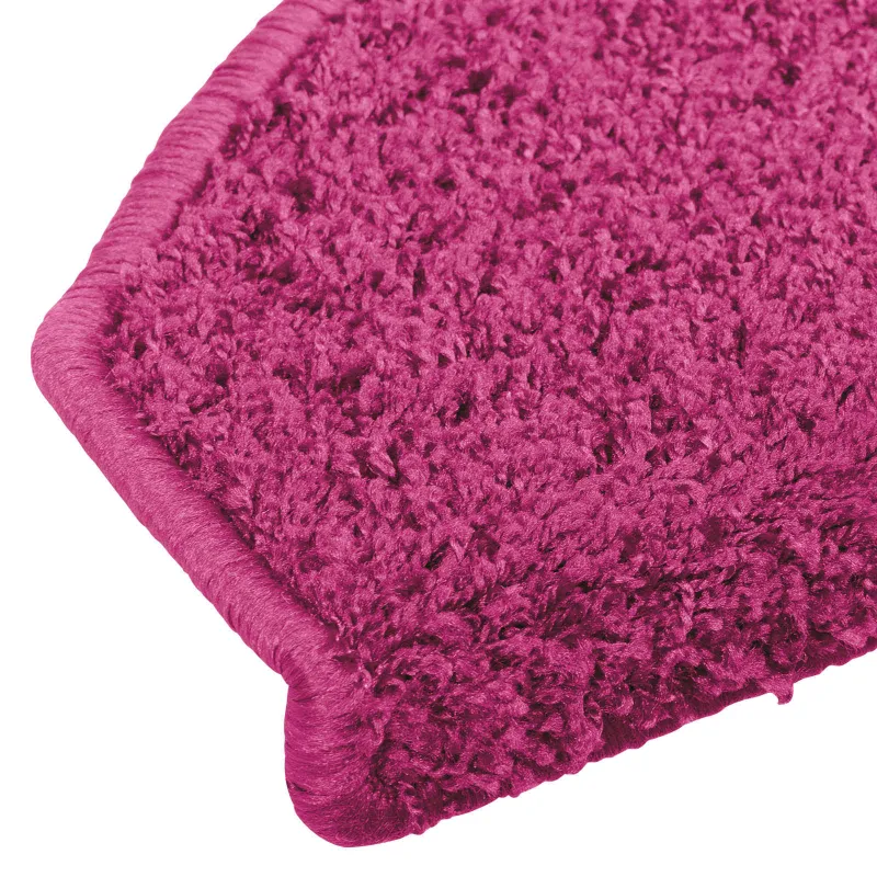 Savaime prilipantys laiptų kilimėliai Pusapvalis 15 pcs Rožinė