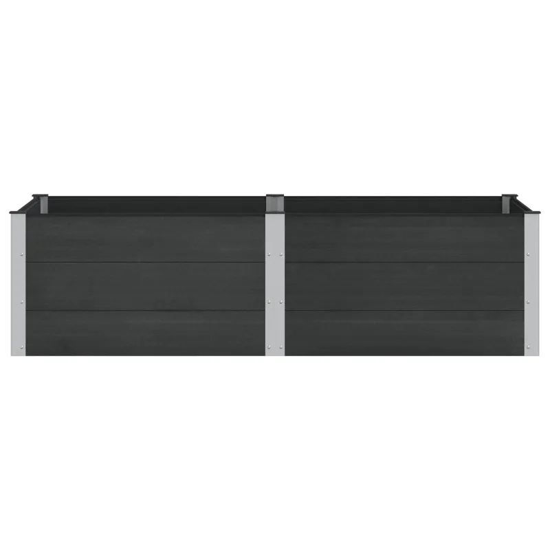 Paaukštinta sodo lova Juoda 200 x 100 x 54 cm