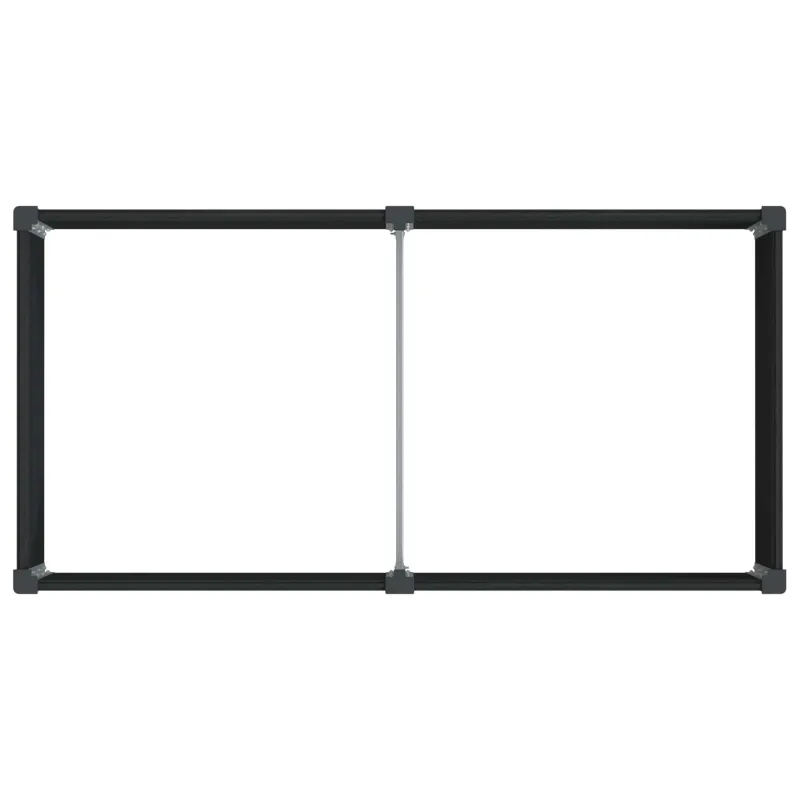 Paaukštinta sodo lova Juoda 200 x 100 x 54 cm