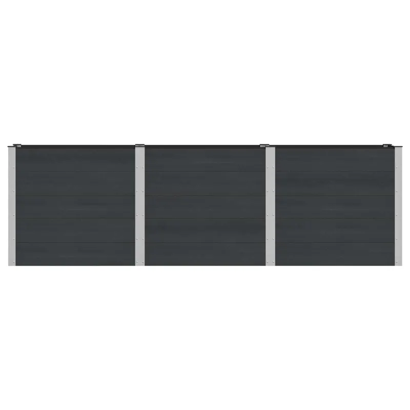 Paaukštinta sodo lova Juoda 300 x 50 x 91 cm