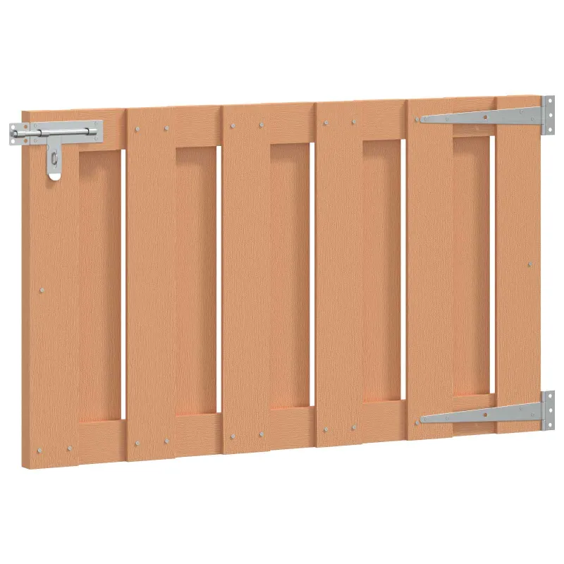 Sodo vartai 100 x 60 cm WPC ir aliuminis Ruda