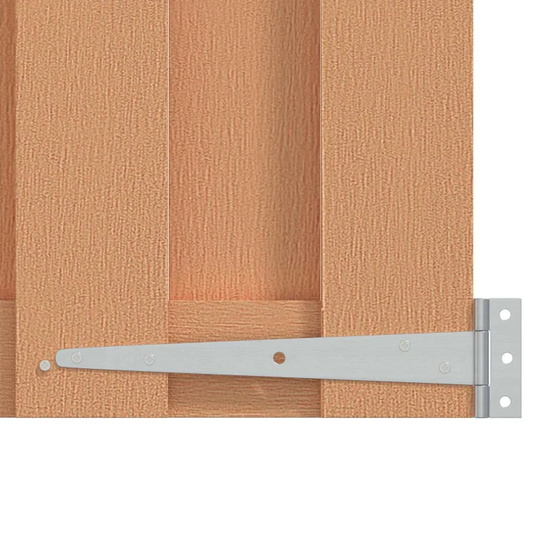 Sodo vartai 100 x 60 cm WPC ir aliuminis Ruda