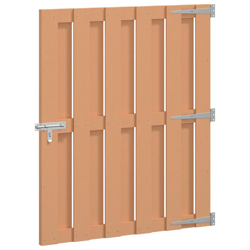 Sodo vartai 100 x 112 cm WPC ir aliuminis Ruda