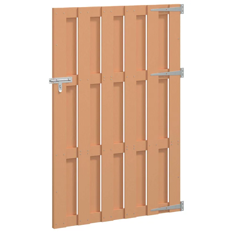 Sodo vartai 100 x 150 cm WPC ir aliuminis Ruda