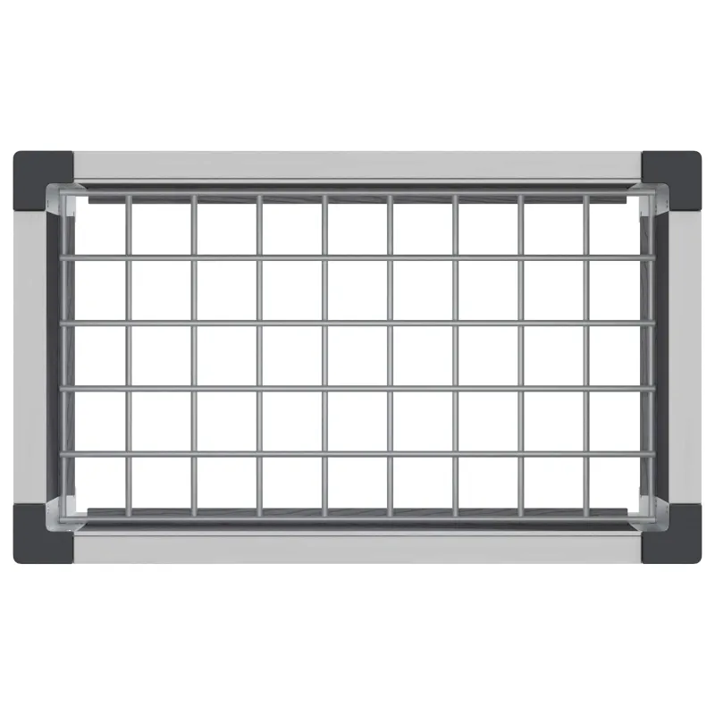 Paaukštinta sodo lova Pilka 50 x 30 x 22 cm WPC ir aliuminis
