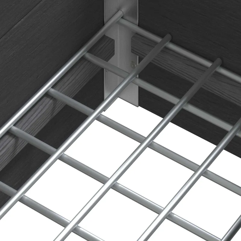 Paaukštinta sodo lova Pilka 75 x 30 x 22 cm WPC ir aliuminis