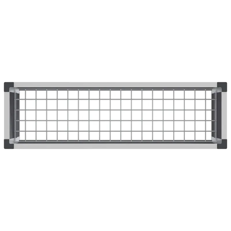 Paaukštinta sodo lova Pilka 100 x 30 x 22 cm WPC ir aliuminis
