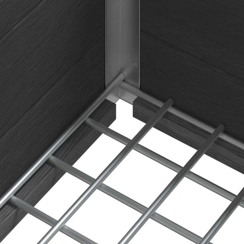 Paaukštinta sodo lova Pilka 50 x 30 x 22 cm WPC ir aliuminis