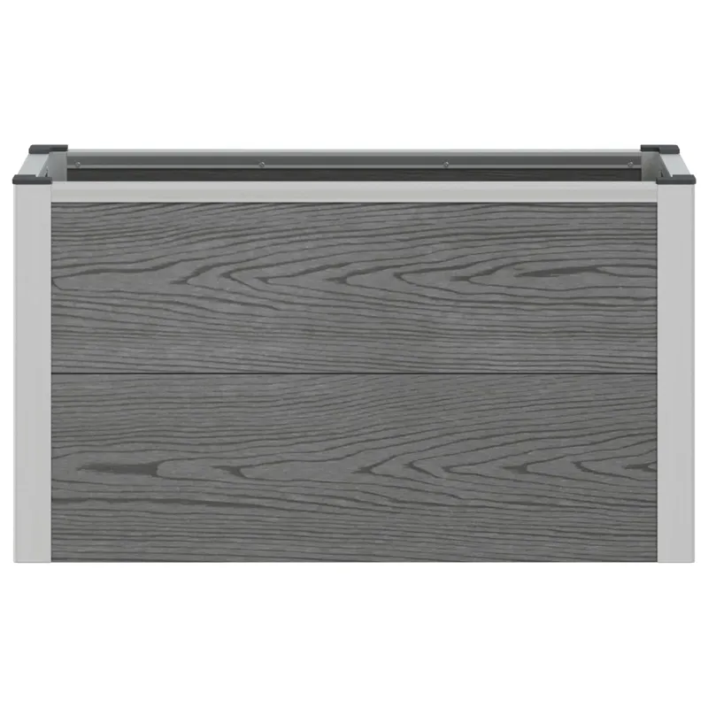 Paaukštinta sodo lova Pilka 75 x 30 x 22 cm WPC ir aliuminis