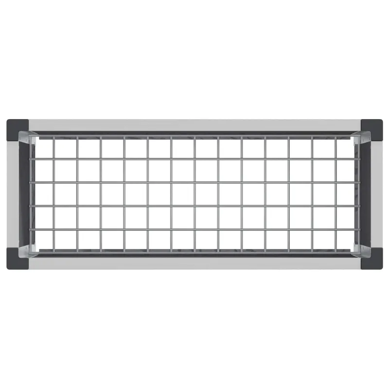 Paaukštinta sodo lova Pilka 75 x 30 x 22 cm WPC ir aliuminis