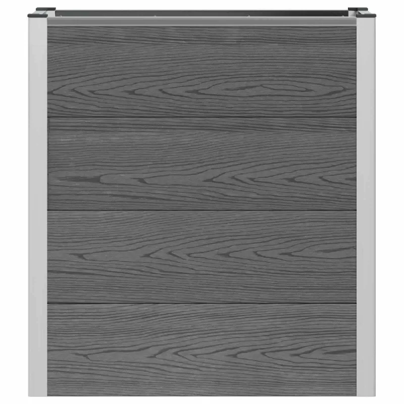 Paaukštinta sodo lova Pilka 75 x 30 x 22 cm WPC ir aliuminis