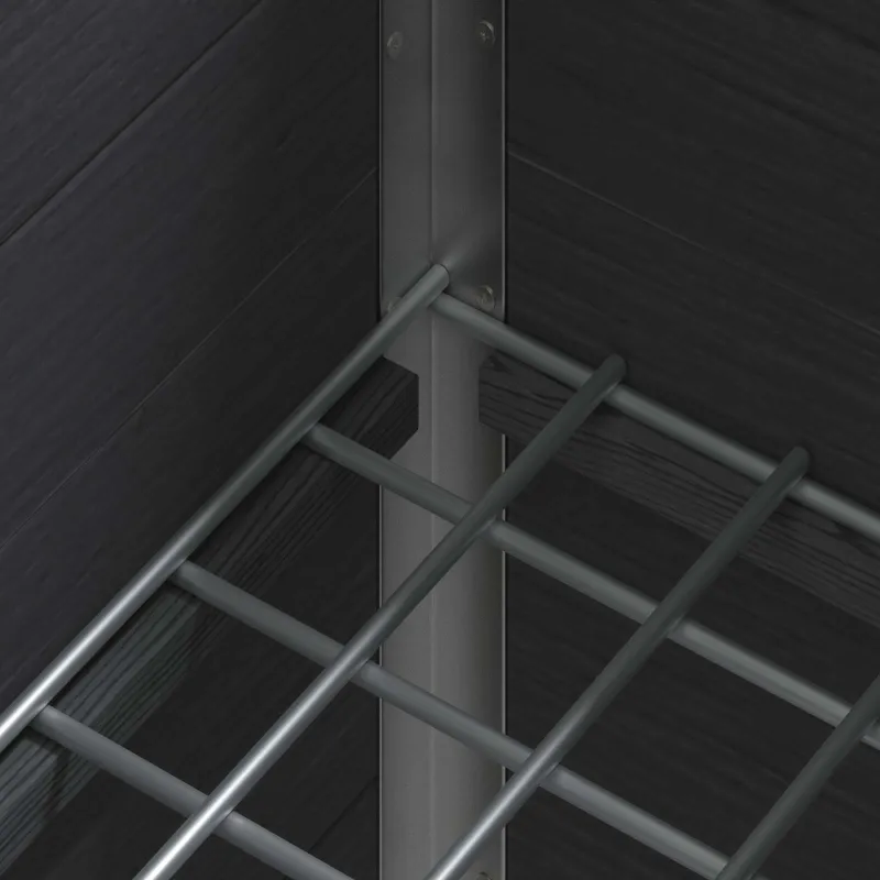 Paaukštinta sodo lova Pilka 75 x 30 x 22 cm WPC ir aliuminis