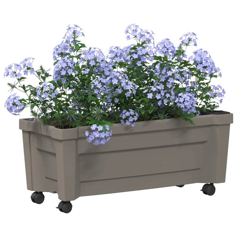 Calypso vazonas su ratukais Pilka 79 x 35 x 33 cm PP