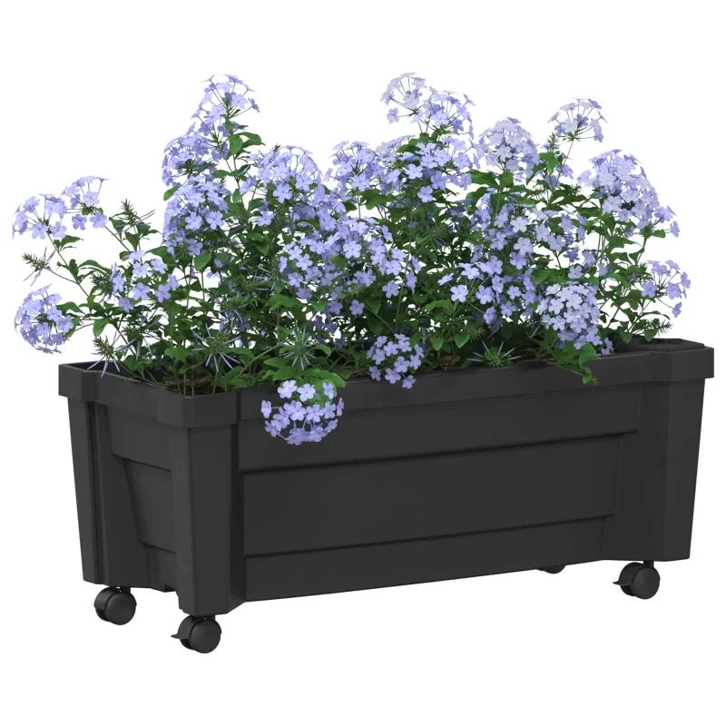 Calypso vazonas su ratukais Antracito 79 x 35 x 33 cm PP