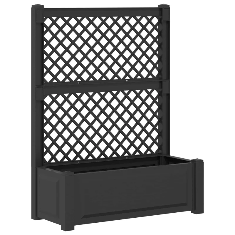 Didelis vazonas su treliu 2 pcs Antracito 143 x 143 x 133,5 cm