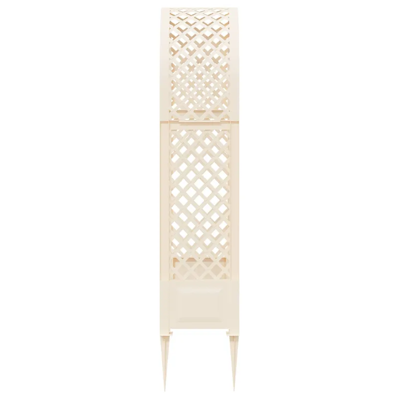 Rožių arka su spygliais Balta 97 x 43 x 218 cm PP