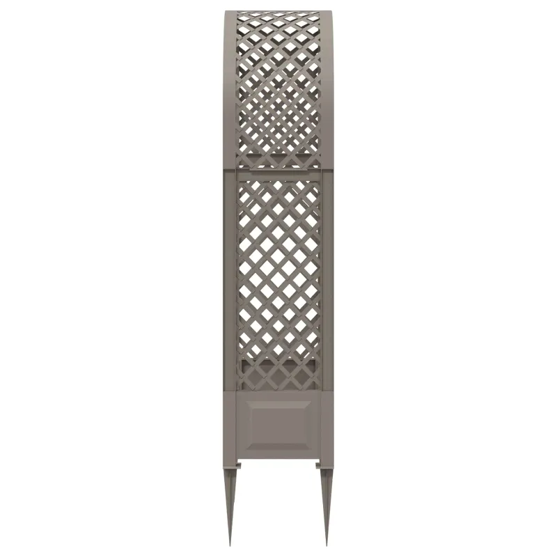 Rožių arka su spygliais Pilka 97 x 43 x 218 cm PP