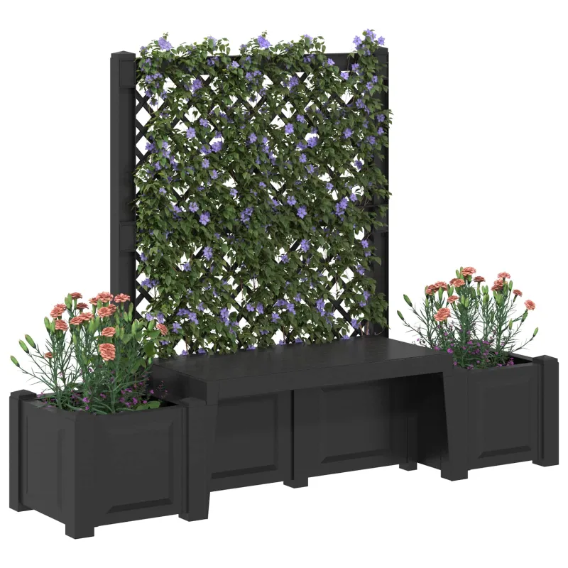 Kopenhagos sodo suolelis Antracito 173 x 49 x 135,5 cm PP