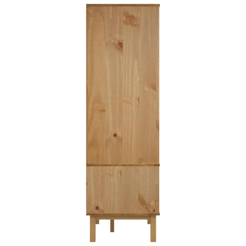 Spinta OTTA Juoda 76,5 x 53 x 172 cm Pušies medienos masyvas