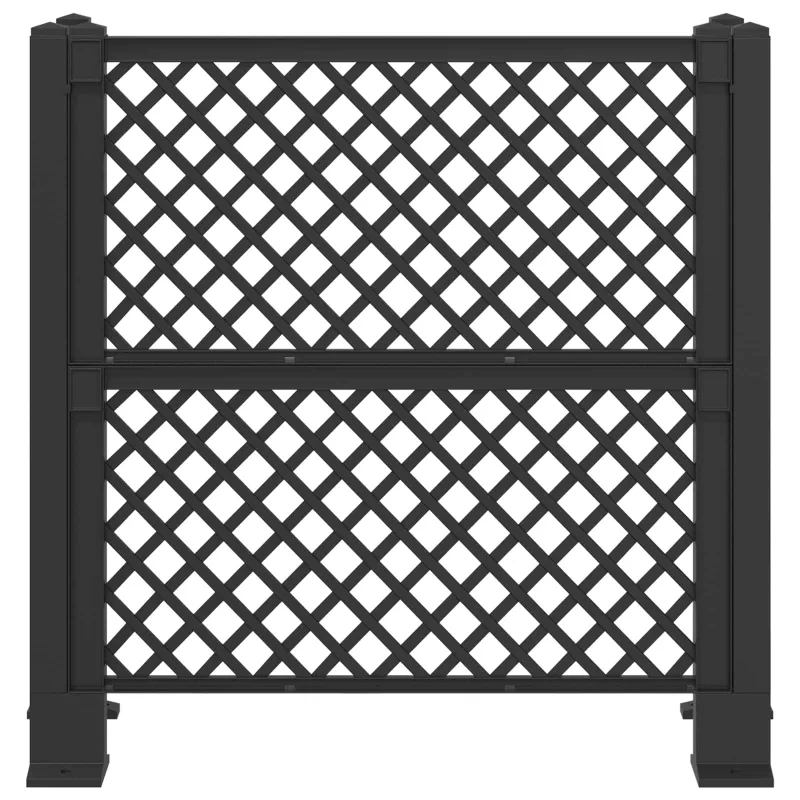 Šiukšliadėžės grotelės Antracito 123 x 47 x 114 cm PP