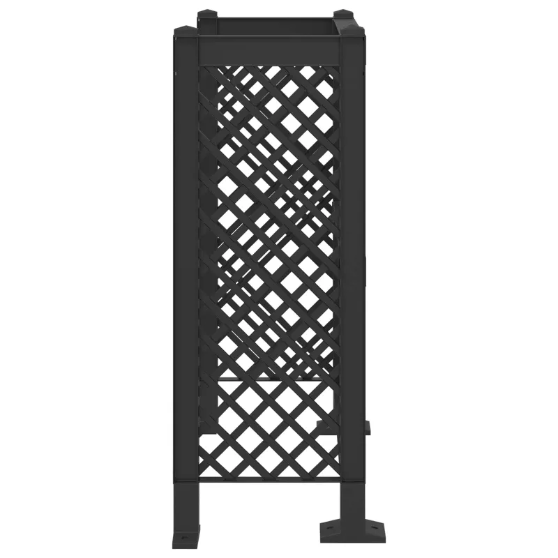 Šiukšliadėžės grotelės Antracito 123 x 47 x 114 cm PP