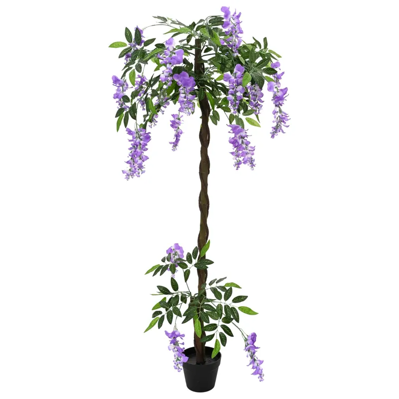 Dirbtinis Pupos Gėlių Medis Violetinė 80 x 18 x 160 cm