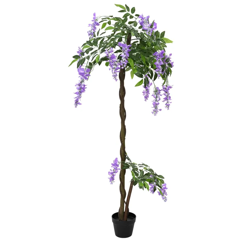 Dirbtinis Pupos Gėlių Medis Violetinė 80 x 18 x 160 cm