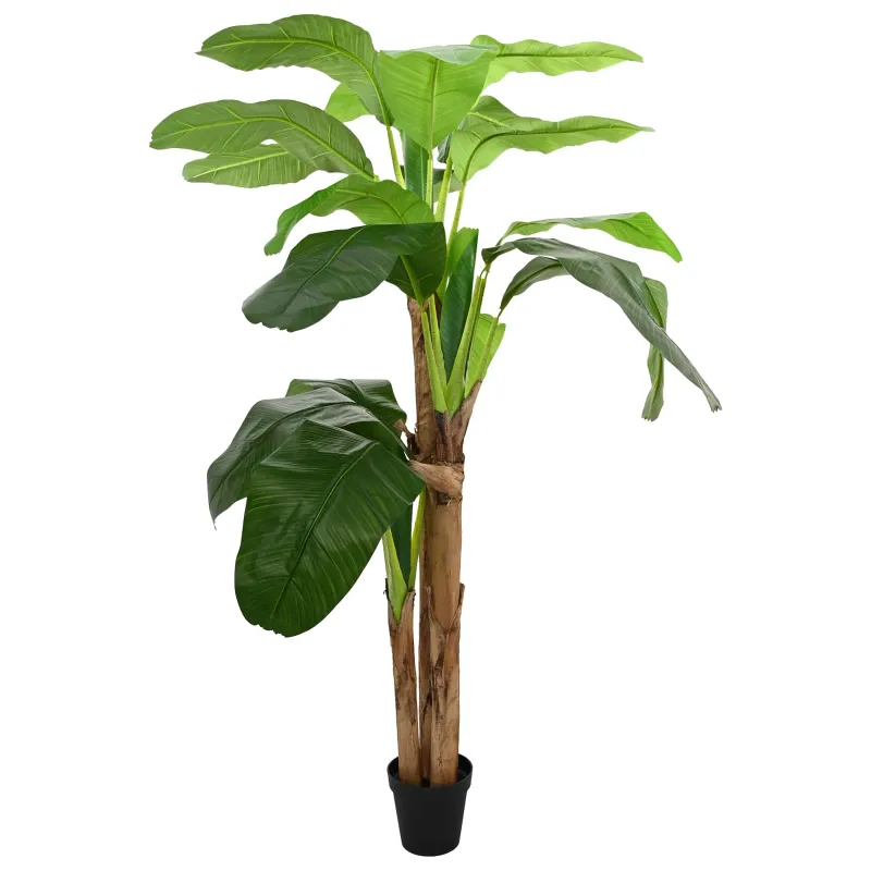Dirbtinis bananinio medis Žalia 125 x 25 x 250 cm