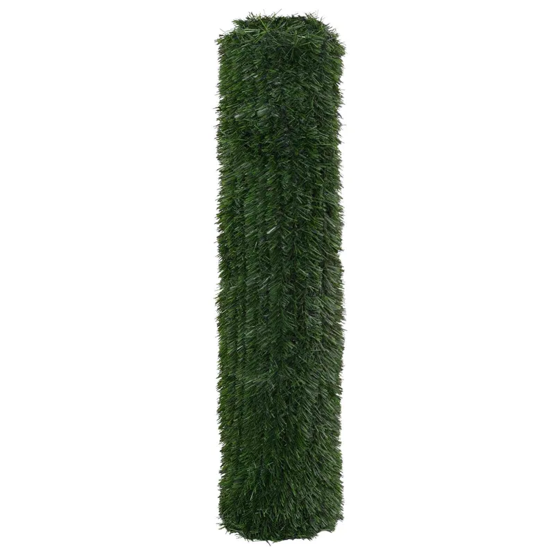 Dirbtinė tvora Tamsiai žalia 1,5 x 4 m PVC ir Plienas