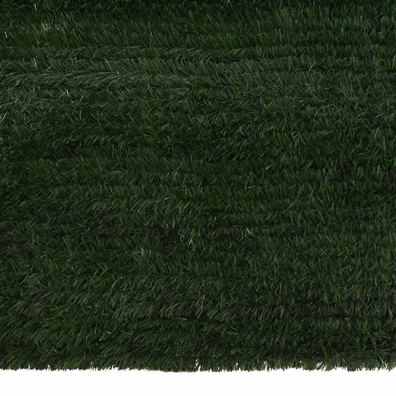 Dirbtinė tvora Tamsiai žalia 1,5 x 4 m PVC ir Plienas