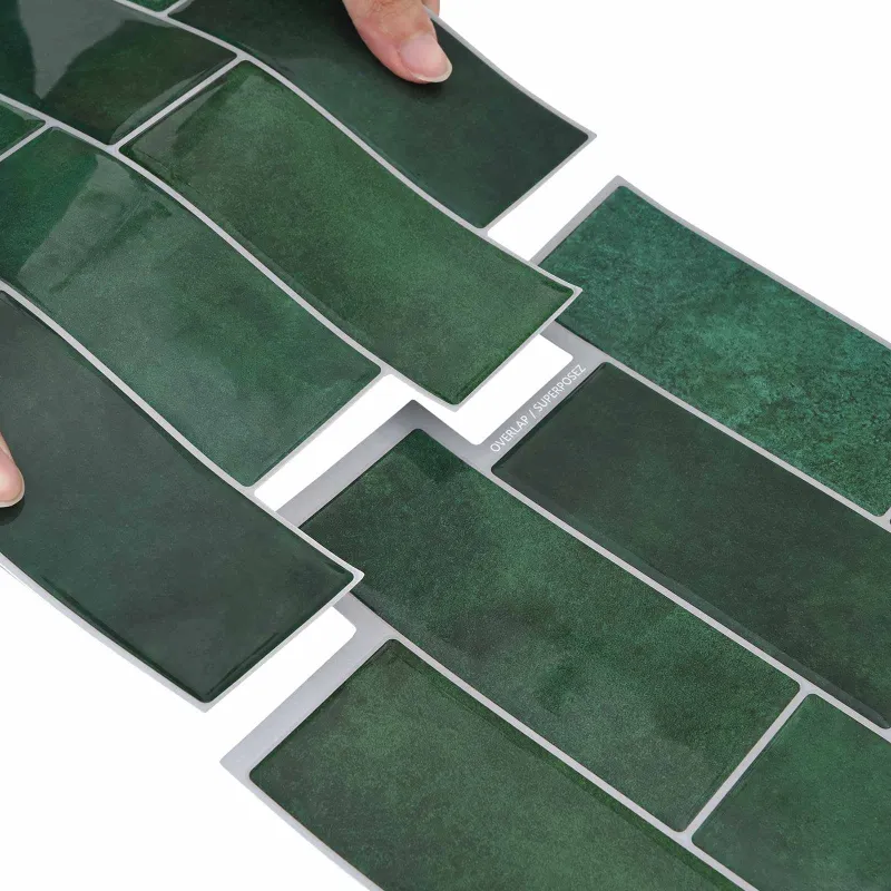 Metro plytelė 10 pcs Tamsiai žalia 29 x 21 cm