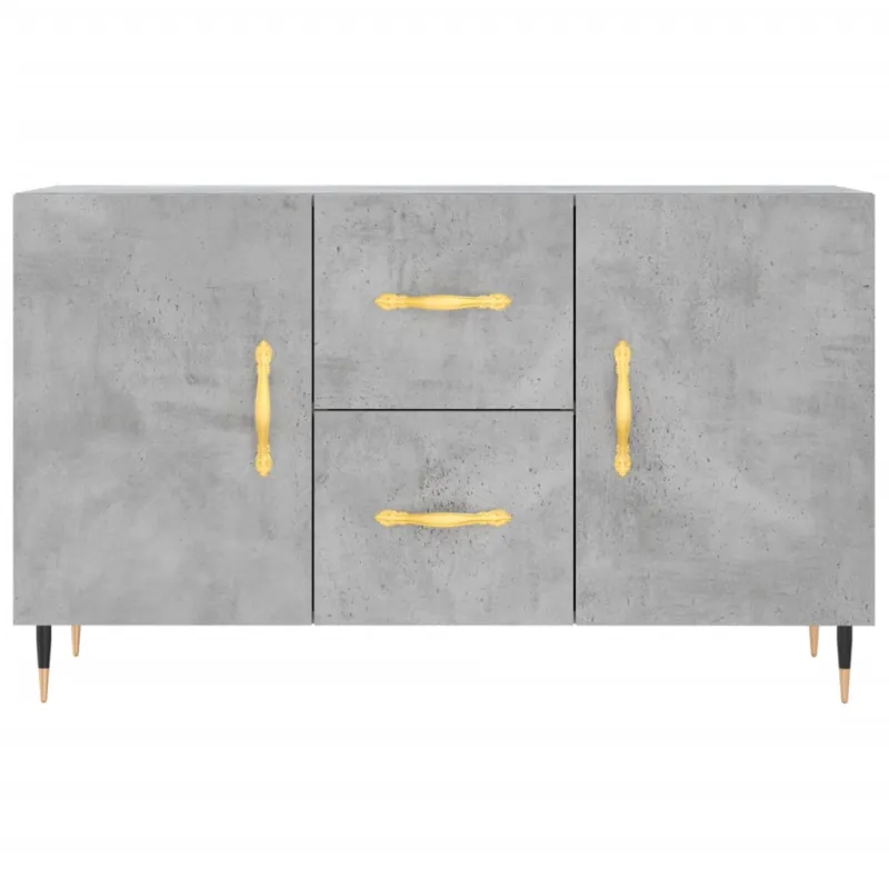 Šoninė spintelė, betono pilka, 100x36x60cm, apdirbta mediena