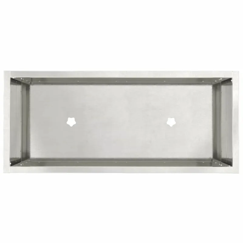 Pakeltas Sodo Vazonas Sidabro 60 x 26 x 45 cm