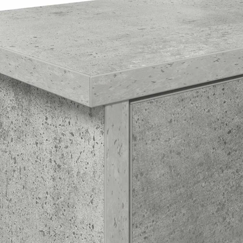 Prikabinamas paltas su lentyna Betono pilka 80 x 20 x 30 cm