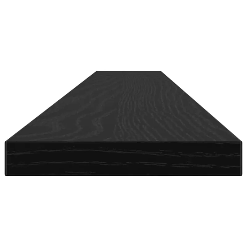 Knygų lentyna 4 pcs Juodas 100 x 10 x 1,5 cm Apdirbta mediena