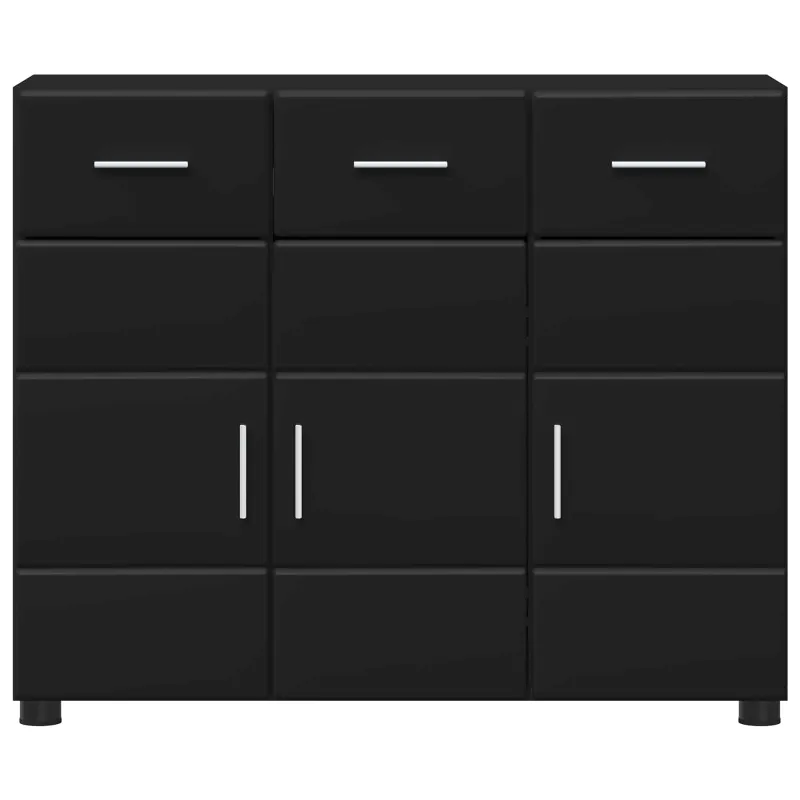 Kabalas FLORIN Juoda 88,5 x 30,5 x 73 cm Apdirbta mediena