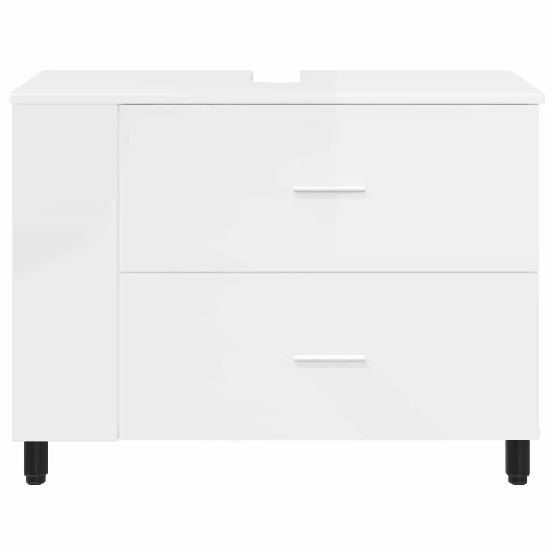 Vonios tualeto komplektas Itin blizgi balta 80 x 35 x 60 cm