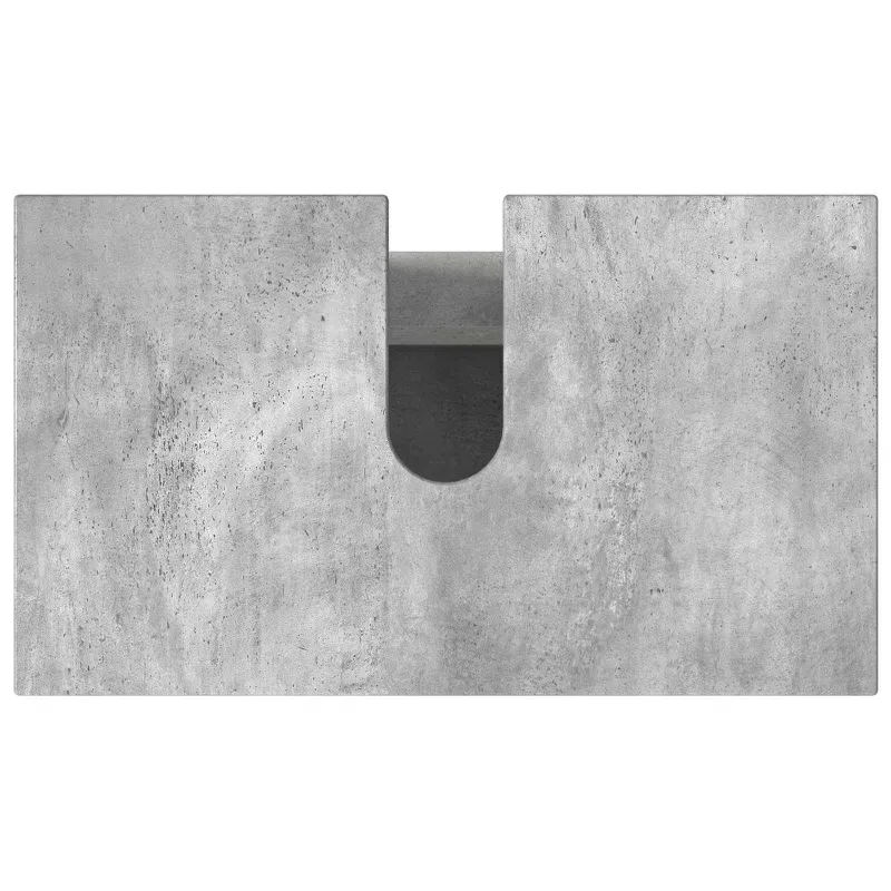 Vonios tualeto komplektas Betono pilka 60 x 35 x 60 cm