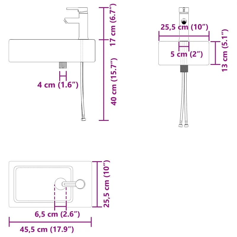 Vonios baldų komplektas su maišytuvu Pilka Sonoma
