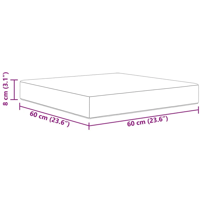 Lauko sofa pagalvėlė Karališka mėlyna 60 x 60 x 8 cm