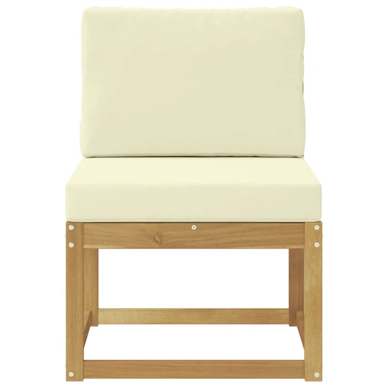 Lauko sofos komplektas Balta ir kreminė 59 x 63 x 73 cm